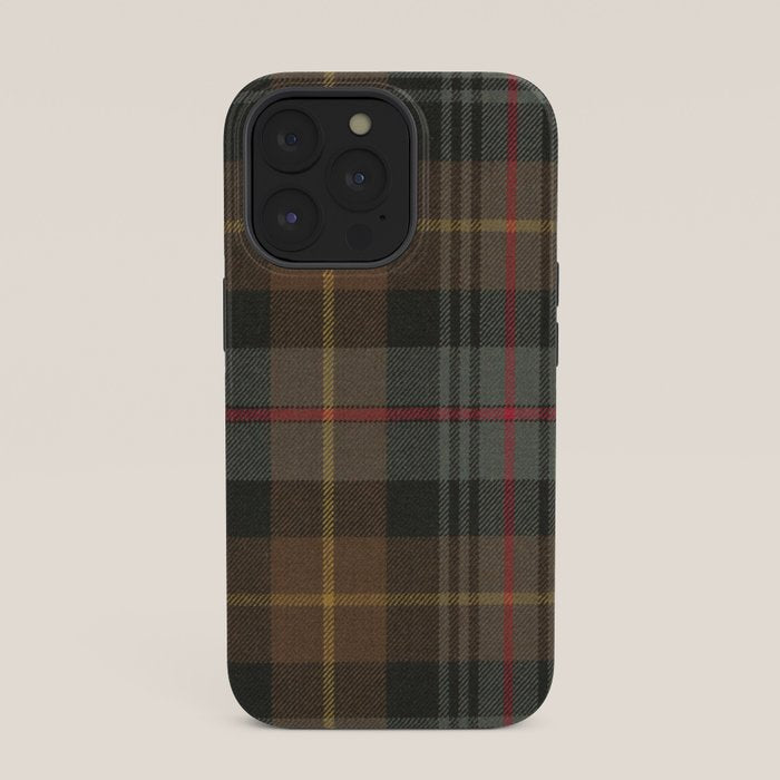 Vintage Brown Gray Tartan Plaid Pattern iPhone Case Gallery Image 35