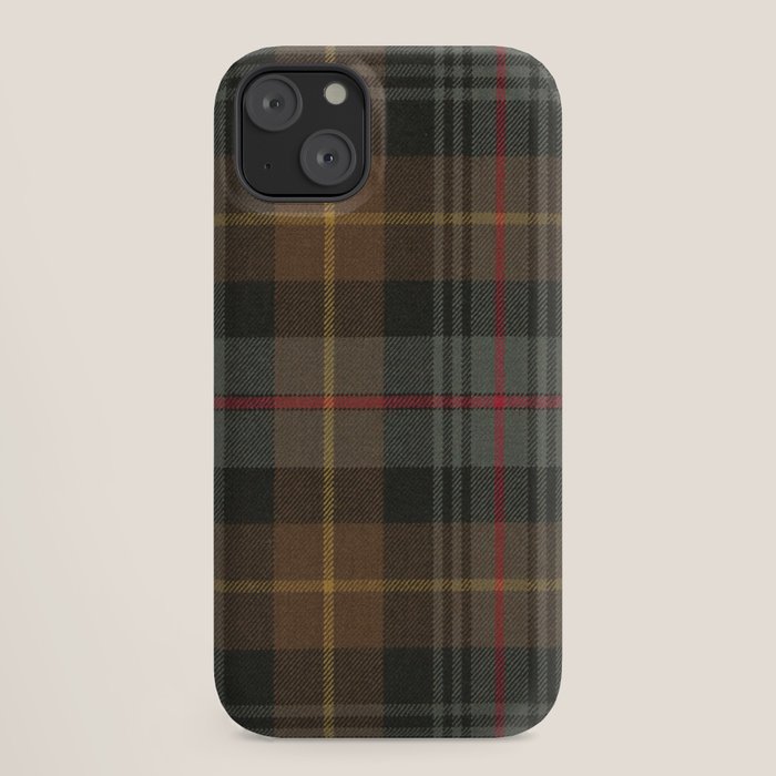 Vintage Brown Gray Tartan Plaid Pattern iPhone Case Gallery Image 18
