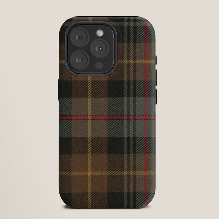 Vintage Brown Gray Tartan Plaid Pattern iPhone Case Gallery Image 11