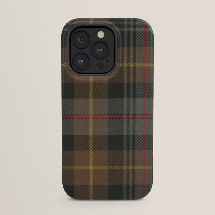 Vintage Brown Gray Tartan Plaid Pattern iPhone Case Gallery Image 31