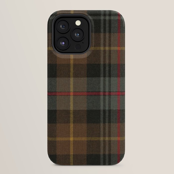 Vintage Brown Gray Tartan Plaid Pattern iPhone Case Gallery Image 32