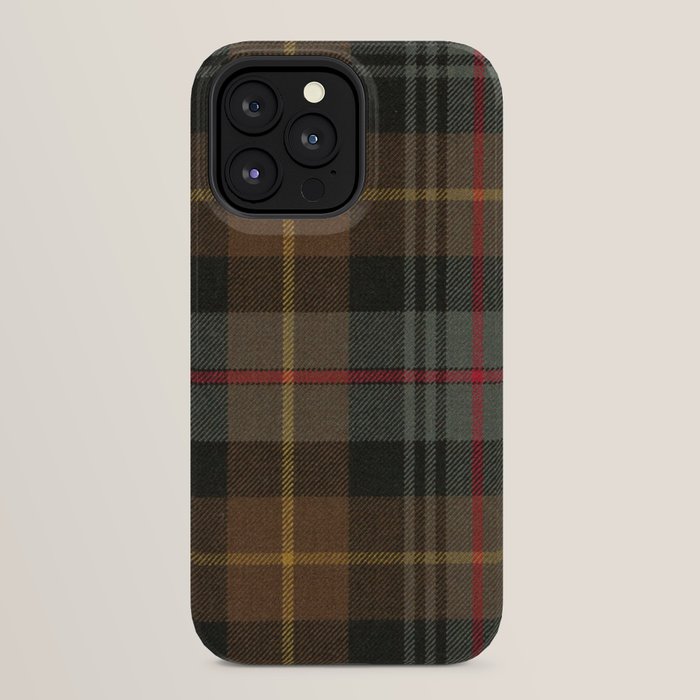 Vintage Brown Gray Tartan Plaid Pattern iPhone Case Gallery Image 24