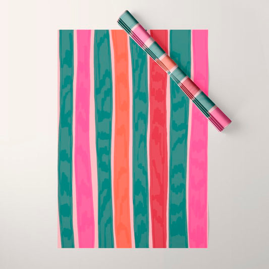 Festive Stripes Wrapping Paper Gallery Image 1