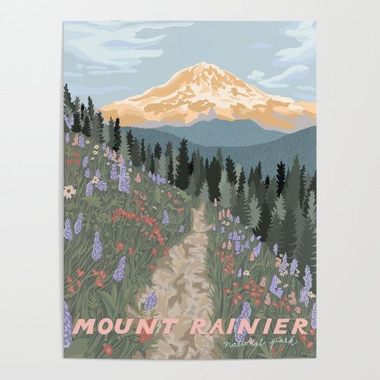 Mount Rainier National Park Poster Gallery Image 2