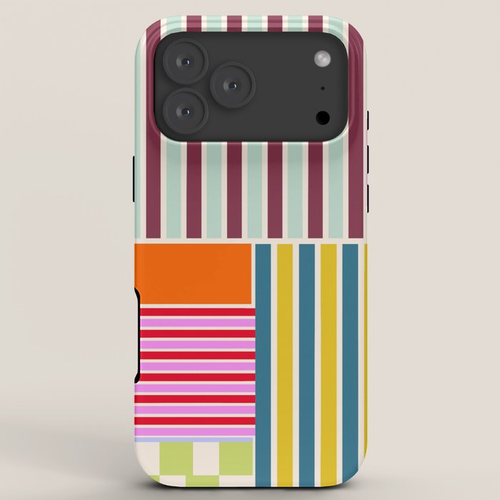 Playful patchwork iPhone Case Gallery Image 8
