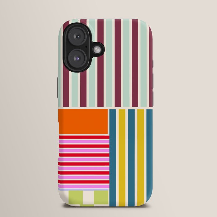 Playful patchwork iPhone Case Gallery Image 13