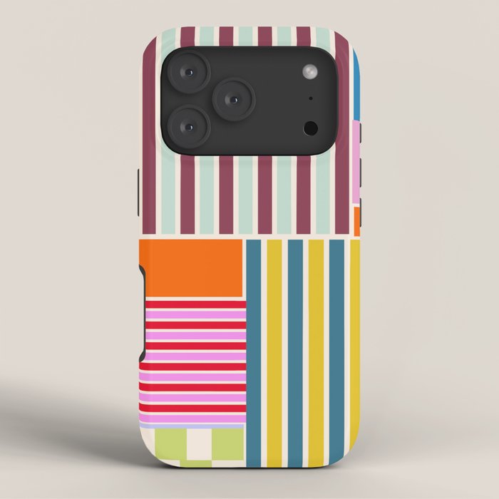 Playful patchwork iPhone Case Gallery Image 3