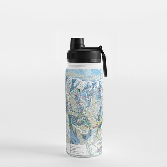 Park City Utah Trail Map Ski Snowboard Water Bottle Gallery Image 2