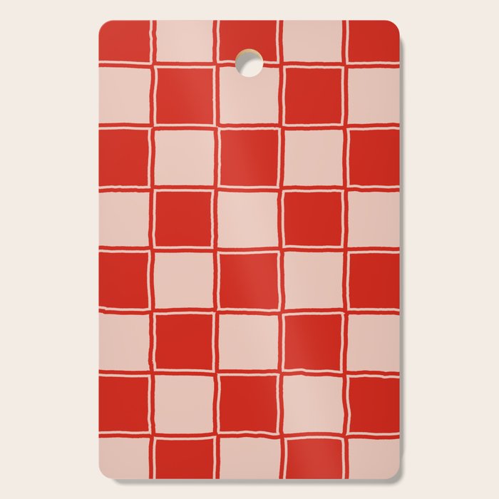 cola red checker Cutting Board Gallery Image 1