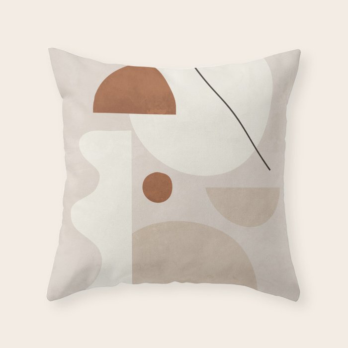 Abstract Minimal Shapes 22 Throw Pillow Gallery Image 3