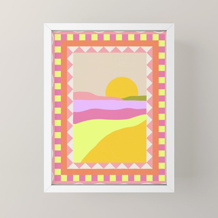 Picture Window Sunset Mini Art Print Gallery Image 4