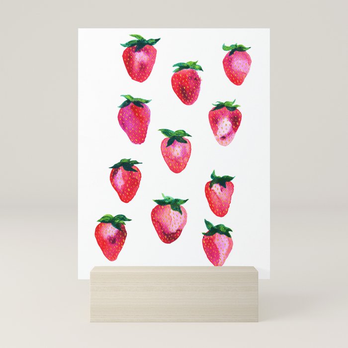 Strawberries Mini Art Print Gallery Image 5