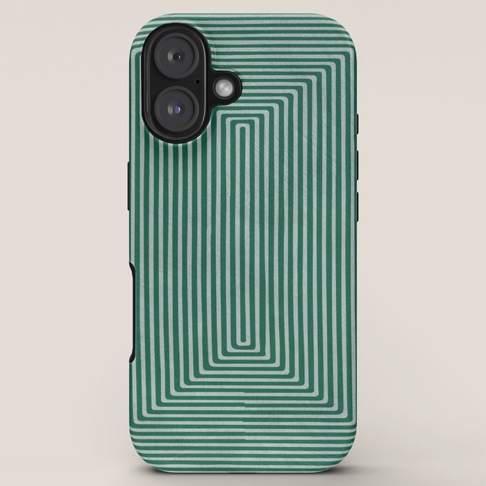 Green Black Abstract Geometric Design Artwork iPhone Case Gallery Image 5