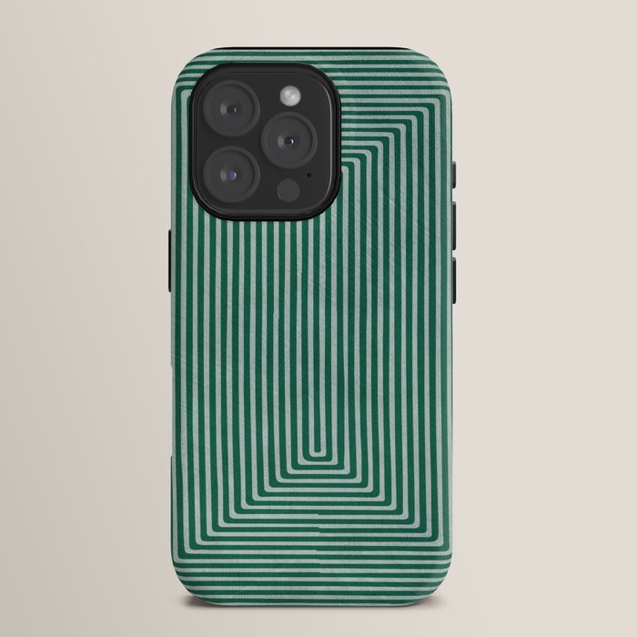 Green Black Abstract Geometric Design Artwork iPhone Case Gallery Image 15