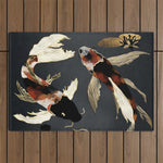 Metallic Koi IV Outdoor Rug Gallery Image 1