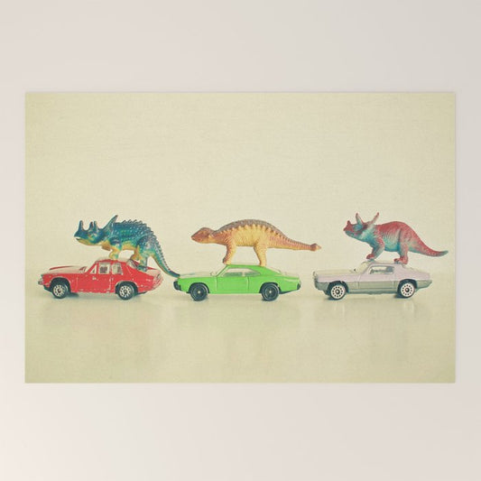 Dinosaurs Ride Cars Welcome Mat Gallery Image 2