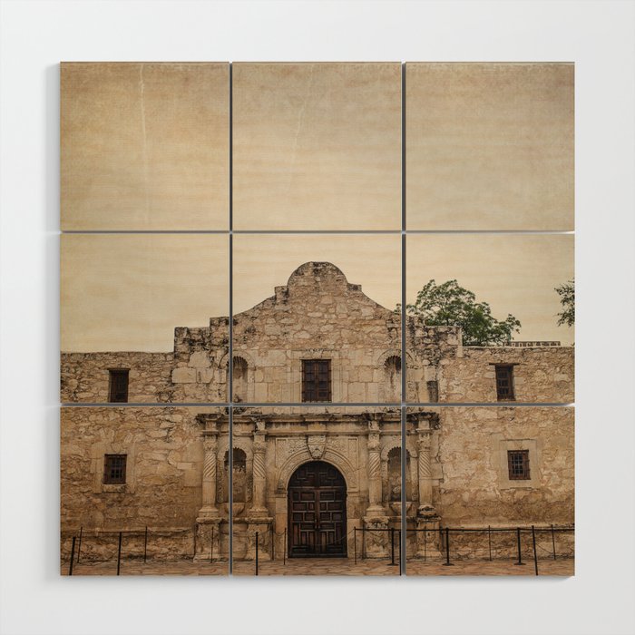 The Alamo Wood Wall Art Gallery Image 1