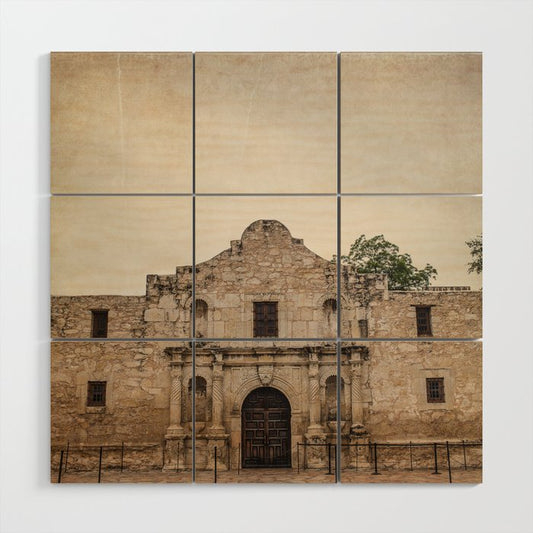 The Alamo Wood Wall Art Gallery Image 1