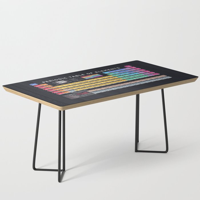 Periodic Table of Elements B - Black Coffee Table Gallery Image 1