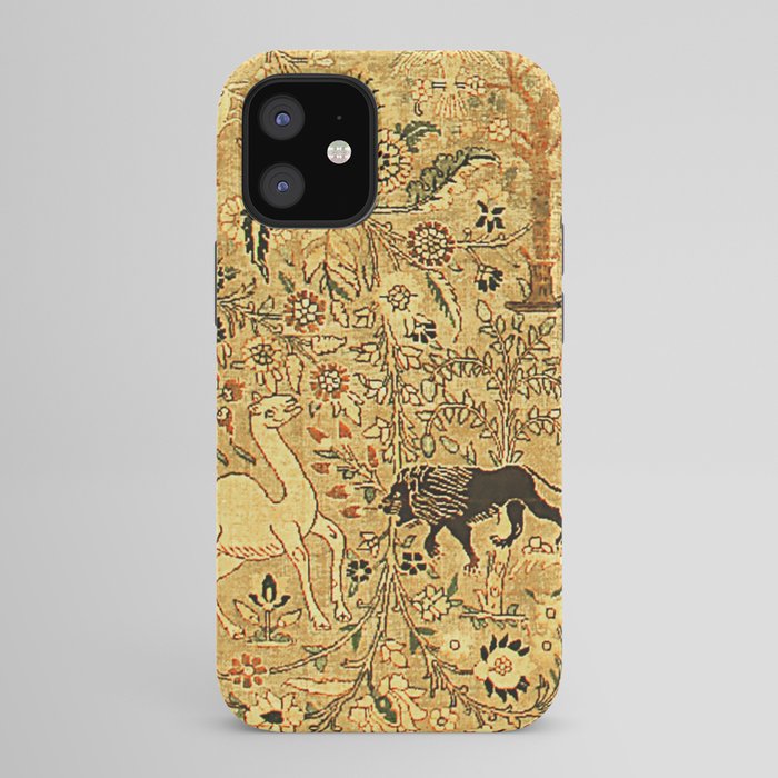 Antique Persian Tabriz Animal Rug Print iPhone Case Gallery Image 42