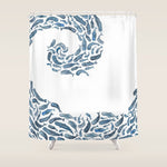 Whale Wave. Shower Curtain Gallery Image 1