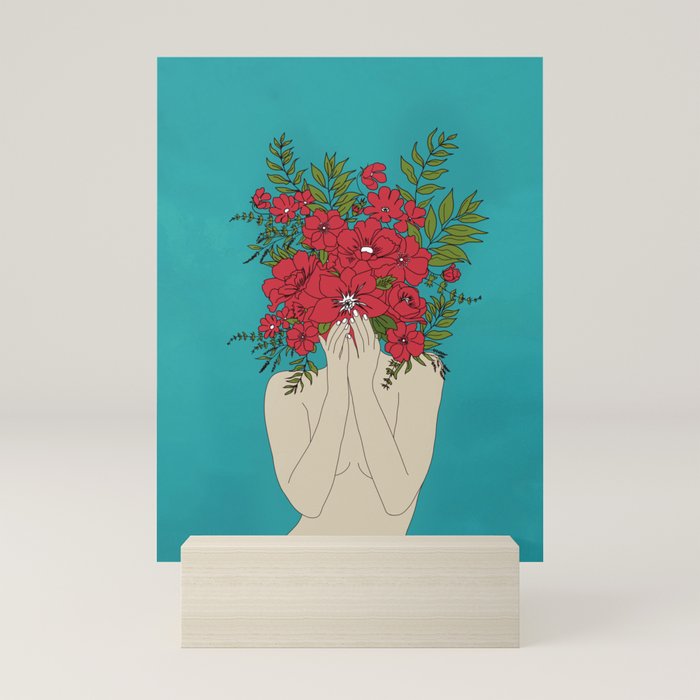 Blooming Red Mini Art Print Gallery Image 5