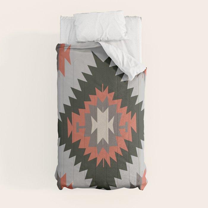 New Mexico Southwest Santa Fe Tribal Indian Pattern Comforter Gallery Image 9