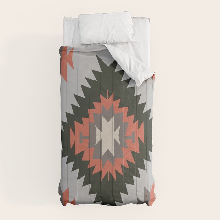 New Mexico Southwest Santa Fe Tribal Indian Pattern Comforter Gallery Image 5