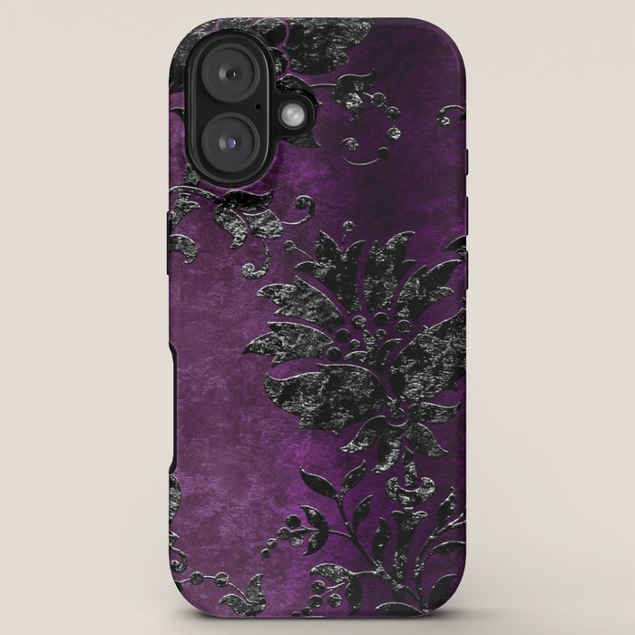 Embossed Black Velvet 04 iPhone Case Gallery Image 5