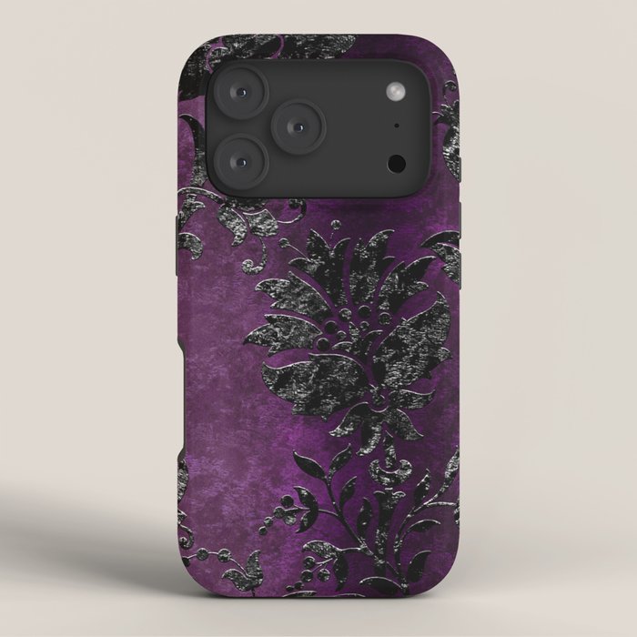 Embossed Black Velvet 04 iPhone Case Gallery Image 3