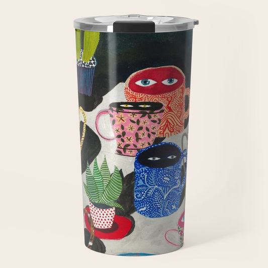 Suspicious mugs Travel Mug Gallery Image 1