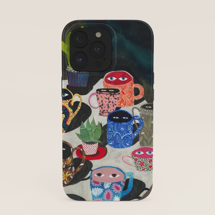 Suspicious mugs iPhone Case Gallery Image 39