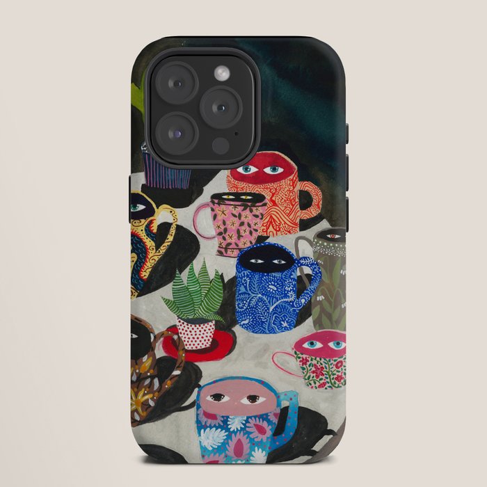 Suspicious mugs iPhone Case Gallery Image 11