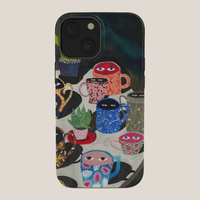 Suspicious mugs iPhone Case Gallery Image 34