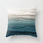 WITHIN THE TIDES - CRASHING WAVES TEAL Throw Pillow Gallery Image 1