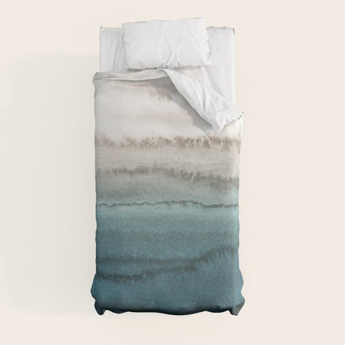 WITHIN THE TIDES - CRASHING WAVES TEAL Duvet Cover Gallery Image 4