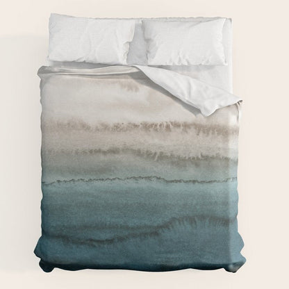 WITHIN THE TIDES - CRASHING WAVES TEAL Duvet Cover Gallery Image 2