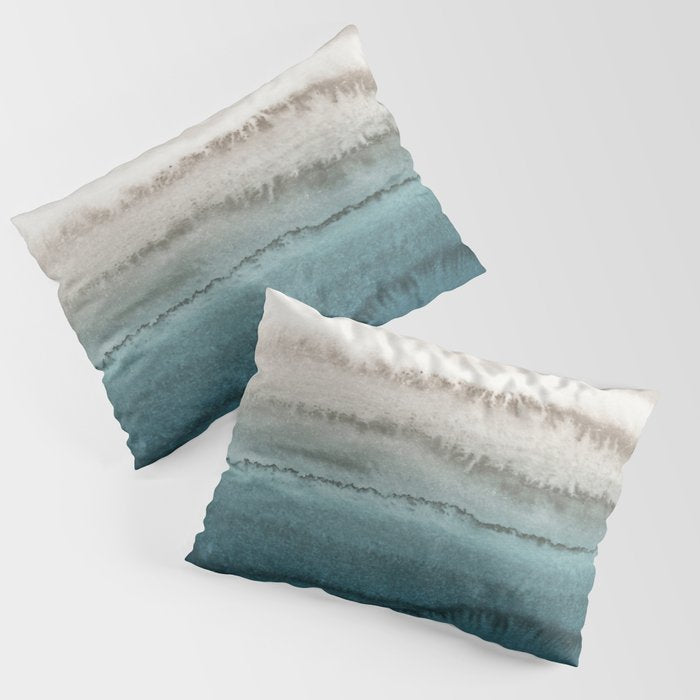 WITHIN THE TIDES - CRASHING WAVES TEAL Pillow Sham Gallery Image 1