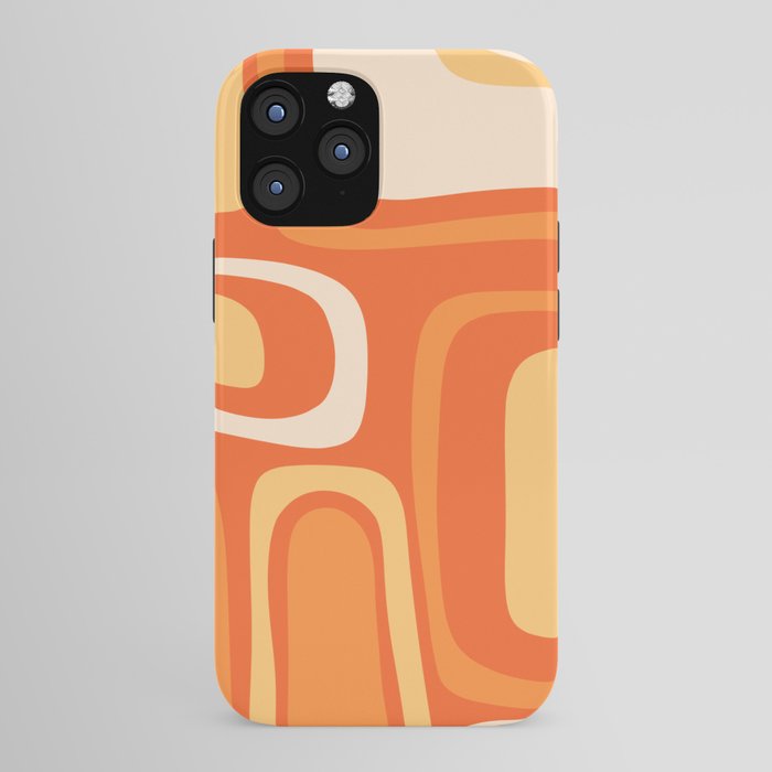 Palm Springs Mid Century Modern Abstract Pattern in Bright Orange Tangerine Tones iPhone Case Gallery Image 43