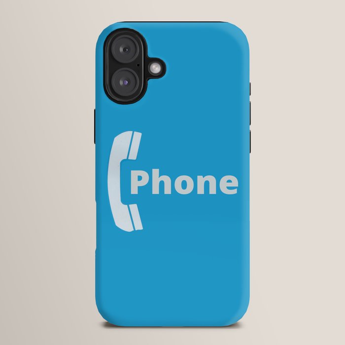 Vintage Pay Phone Booth Old School Retro Telephone Blue Sign iPhone Case Gallery Image 14