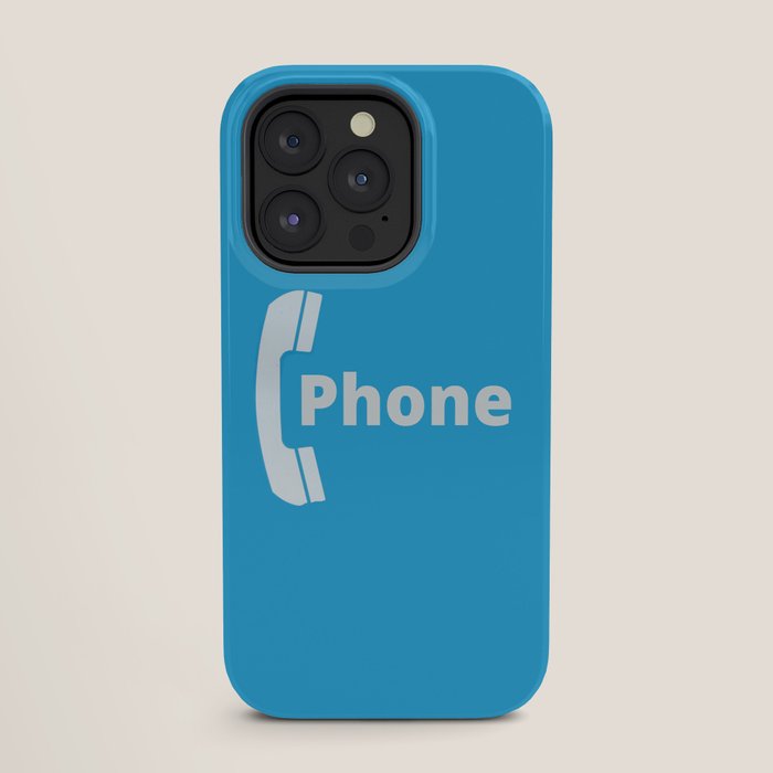 Vintage Pay Phone Booth Old School Retro Telephone Blue Sign iPhone Case Gallery Image 27
