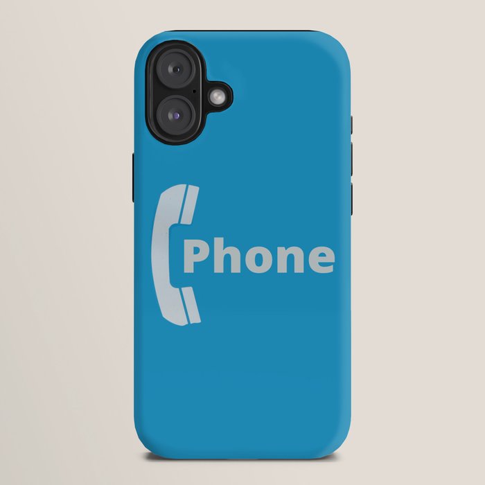 Vintage Pay Phone Booth Old School Retro Telephone Blue Sign iPhone Case Gallery Image 10