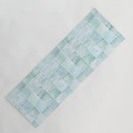 Sea Glass Tiles Watercolor Yoga Mat Gallery Image 1