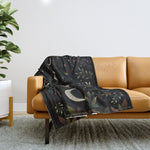 Crescent Moon Garden Throw Blanket Gallery Image 1