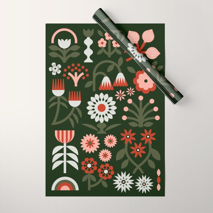 Winter Wrap: Green Wrapping Paper Gallery Image 1