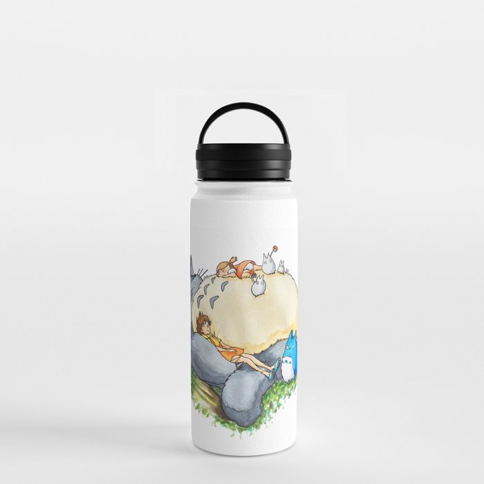 Ghibli forest illustration Water Bottle Gallery Image 3