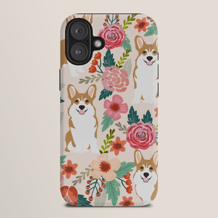 Corgi floral spring bloom flowers nature garden dog dog breeds corgis cute corgi puppies love iPhone Case Gallery Image 10