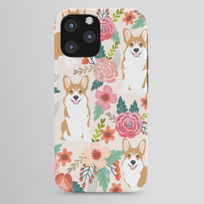 Corgi floral spring bloom flowers nature garden dog dog breeds corgis cute corgi puppies love iPhone Case Gallery Image 44