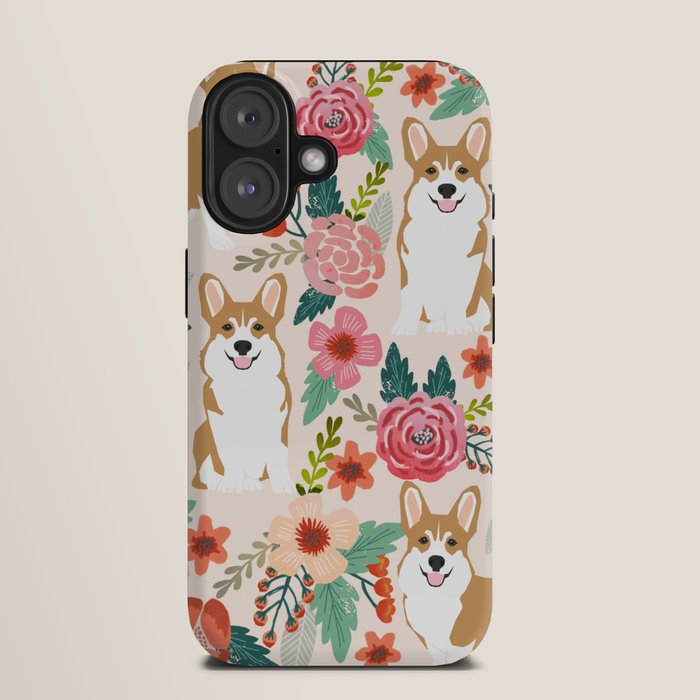 Corgi floral spring bloom flowers nature garden dog dog breeds corgis cute corgi puppies love iPhone Case Gallery Image 9