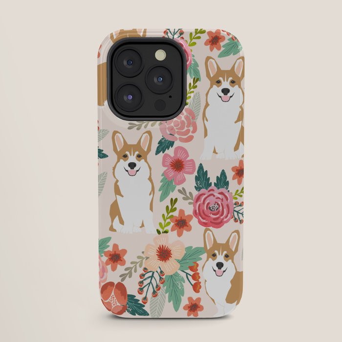 Corgi floral spring bloom flowers nature garden dog dog breeds corgis cute corgi puppies love iPhone Case Gallery Image 27